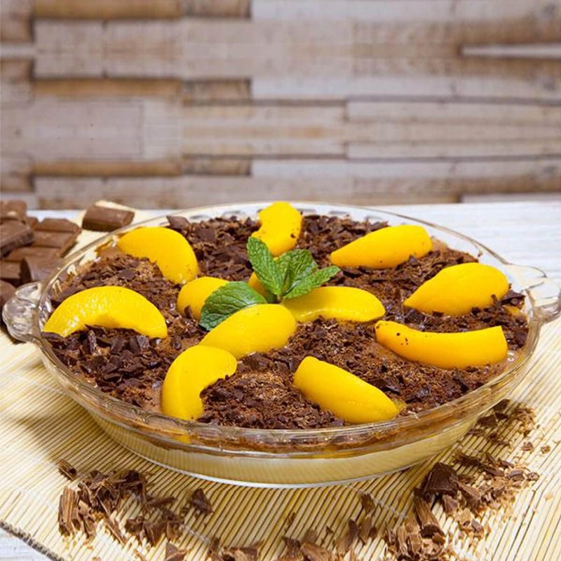 MARINEX Medium Fluted Glass Pie Dish 1.3L – Durable Heat-Resistant Bakeware | Transparent Oven-Safe Round Fluted Pie Pan for Baking Pies, Quiches, Tarts & Desserts|Microwave, Freezer & Dishwasher Safe - Image 3